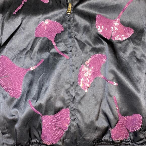 3.1 Phillip Lim Satin Sequin Bomber Jacket 4 - Picture 8 of 8
